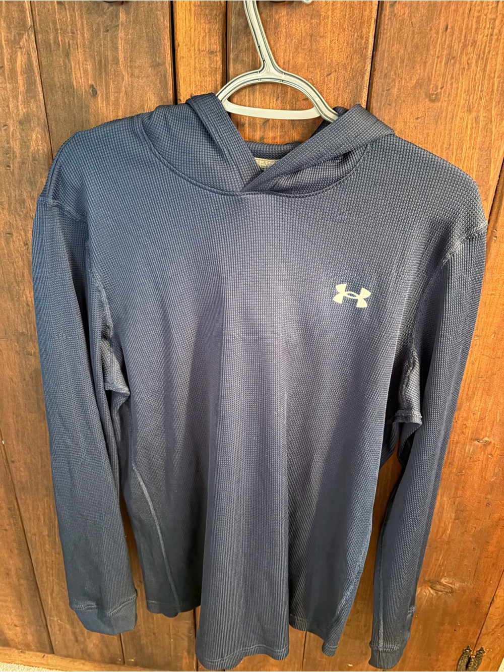 Under Armour Navy and Gray Hooded Performance Pullover